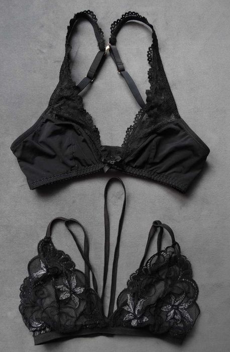 2x biustonosz H&M i Grubą nicią szyte rozm. 70B
