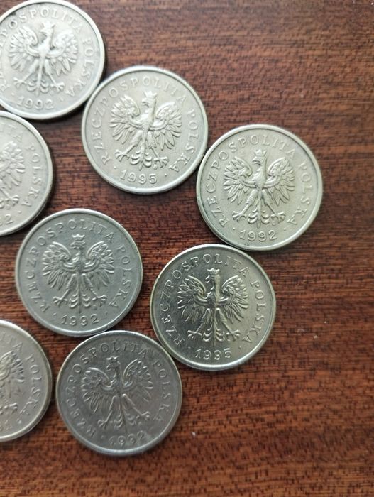 Kolekcja starych monet od 1991 do -1995