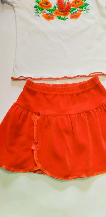 Комплект: вишиванка і спідниця.