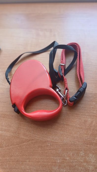 Czerwona smycz dla psa