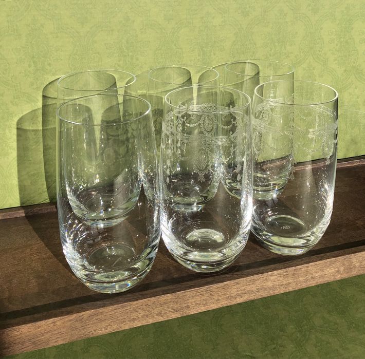 Szklanki Dartington Almi Decor grawerowane szkło 6 sztuk