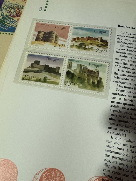 Livro ctt com selos 1987