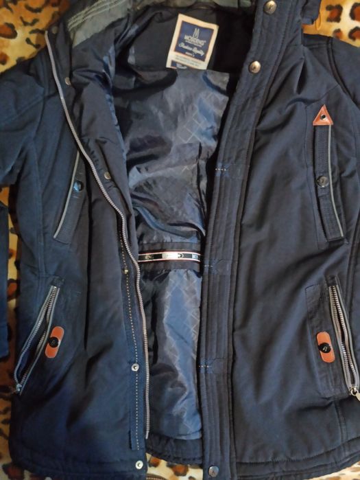 Куртка Демисизон Осень Теплая Синяя