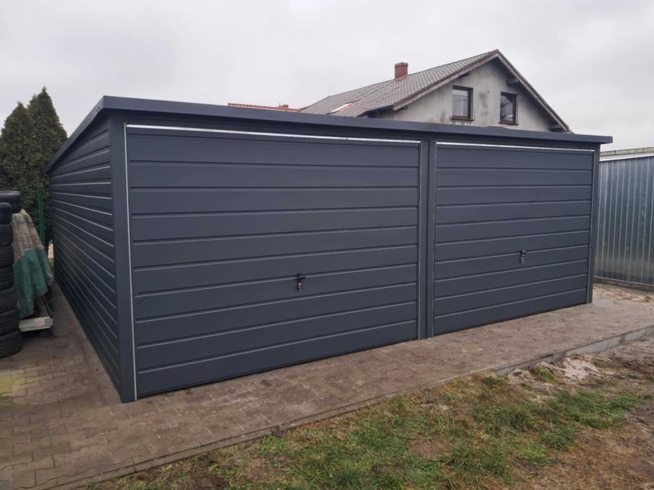 Garaż blaszany 6x5. WZMOCNIONY PROFILAMI. Producent. CAŁA Polska