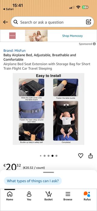 Cama bebé avião ajustavel