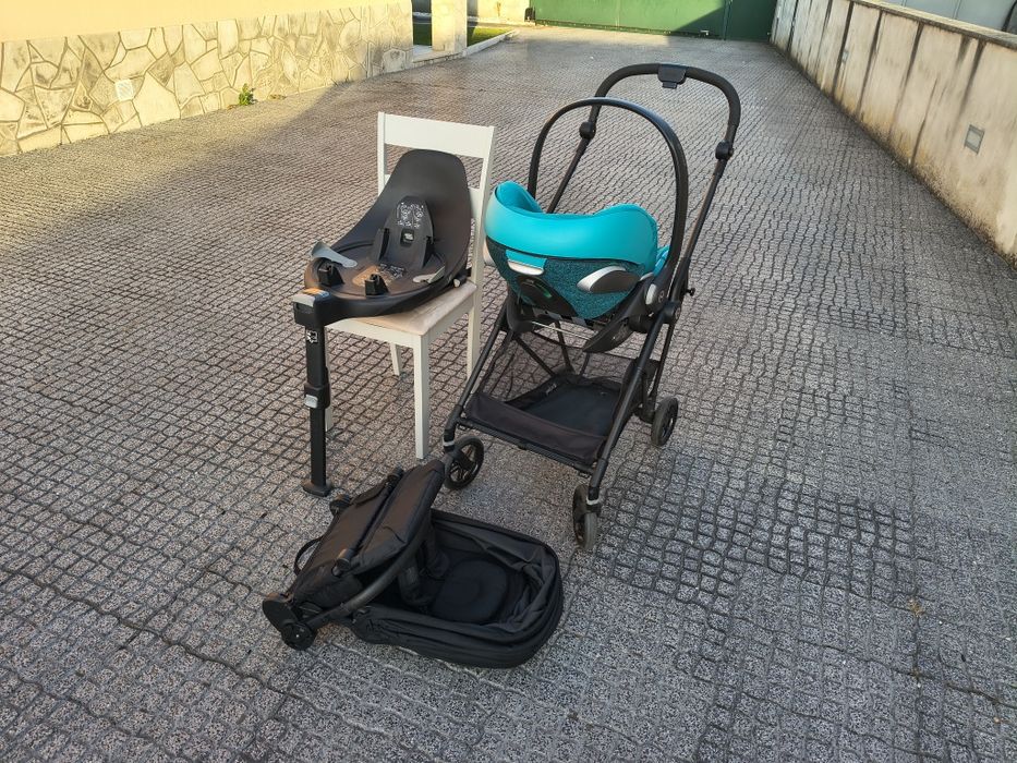 Cybex Melio Carbon + ovo Cybex Cloud Z2 i-SIZE + base cybex Z2