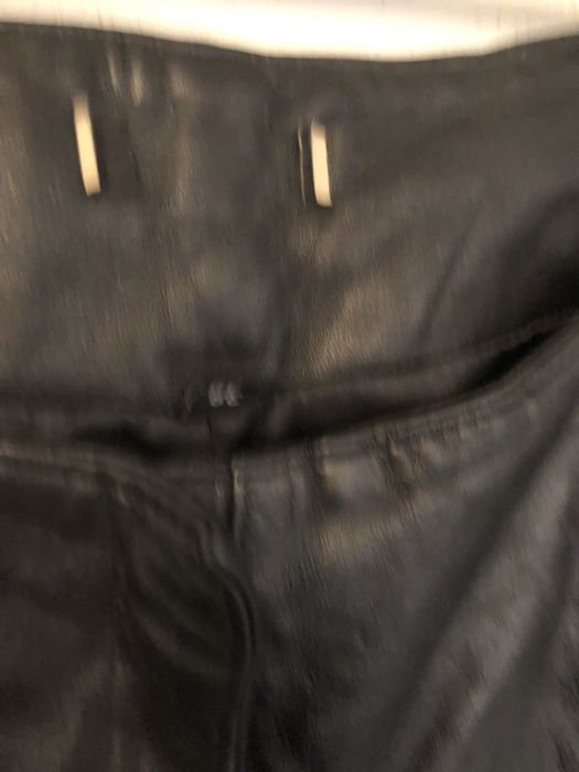 Czarne skora naturalna spodnie damskie w bdb stanie uniwersalne styl v
