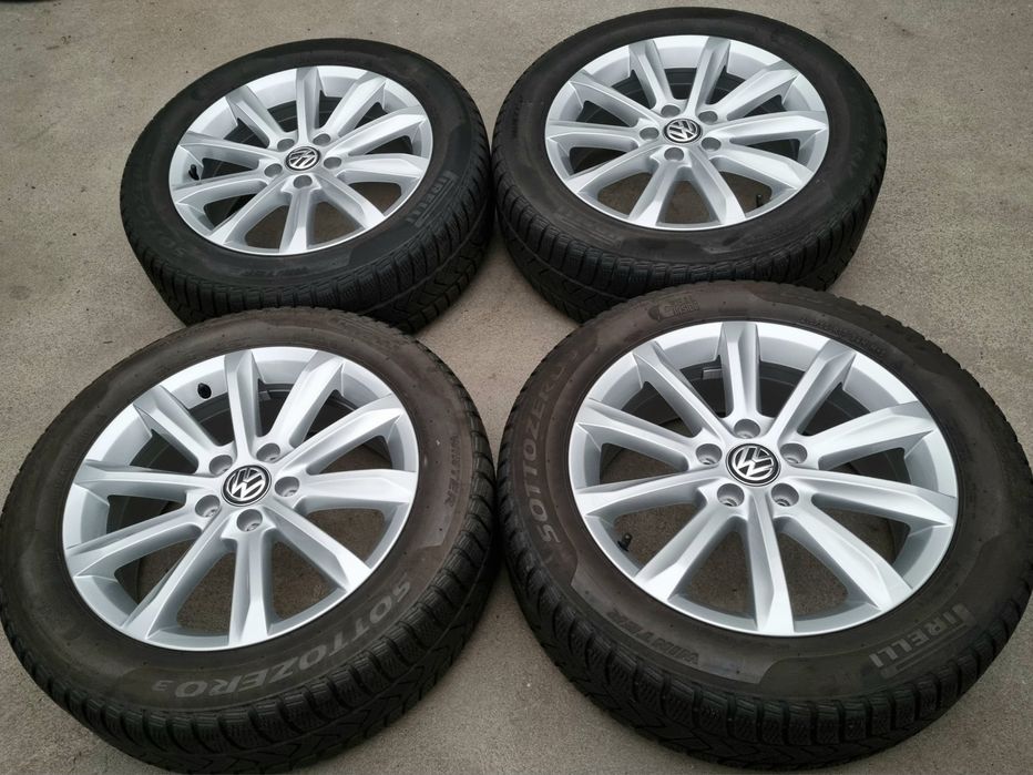 Koła Zimowe Alu 17" VW Passat B8 T-Roc Touran II 5x112 Oryginalne