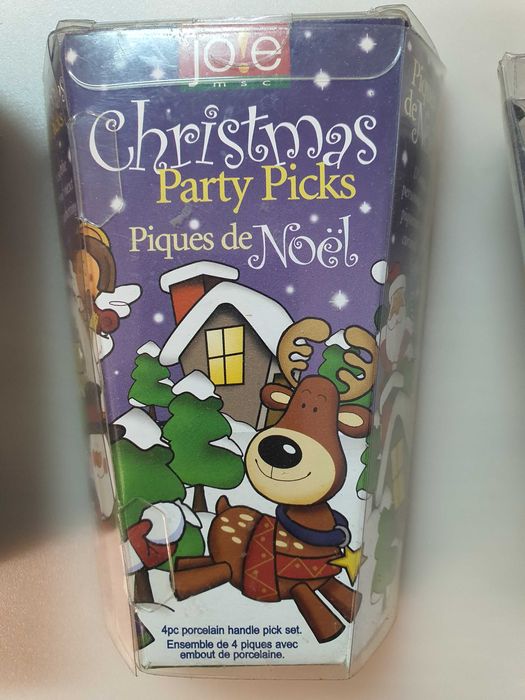 Conjunto garfos para aperitivos em porcelana