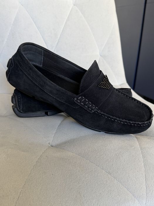 EMPORIO ARMANI Мокасини чоловічі замшеві