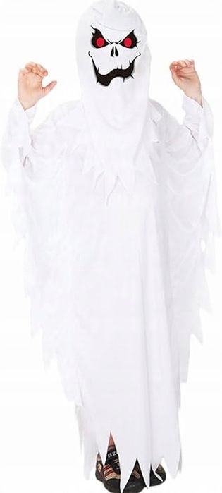 Strój Straszydło Duch Duszek na Halloween dla Chłopców roz M 110-120cm