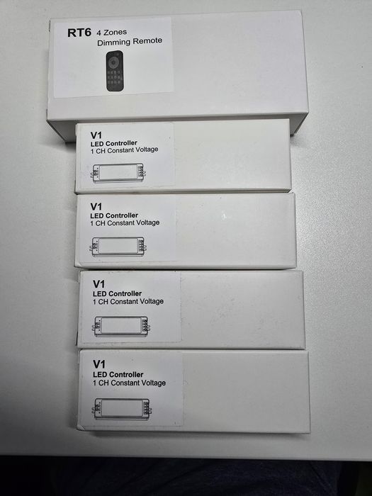 Комплект LED-диммерів та пульта на 4 канали