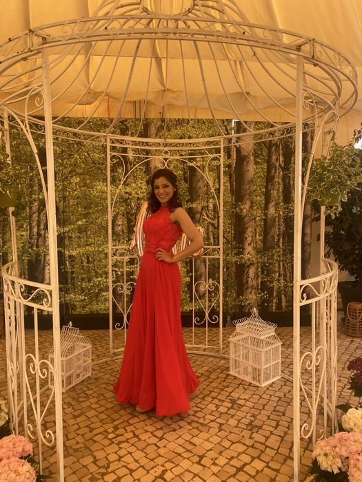 Vestido vermelho/ cerimonia