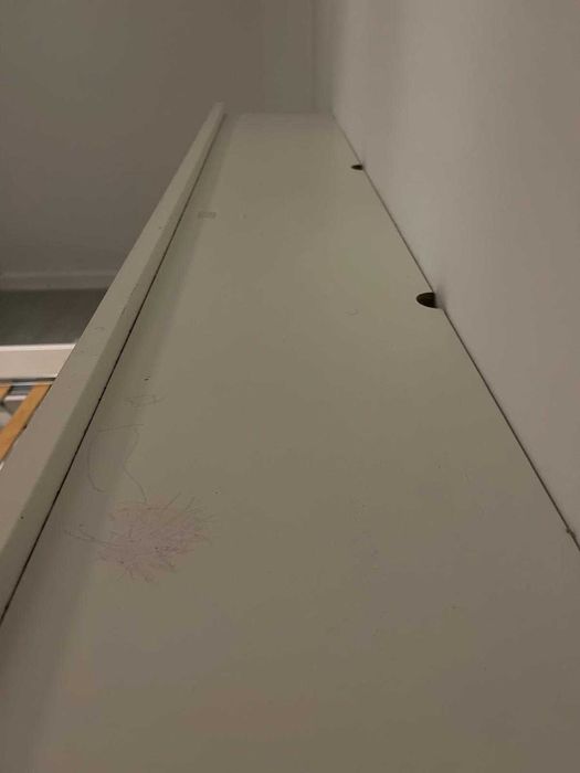 Cama casal BRIMNES com cabeceira e arrumação 160x200