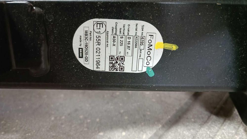 Hak holowniczy Ford Ranger VW Amarok - oryginał