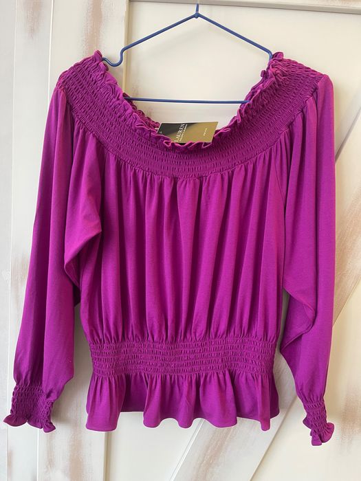 Ralph Lauren Jersey of-the-shoulder top, Топ с открытыми плечами р М