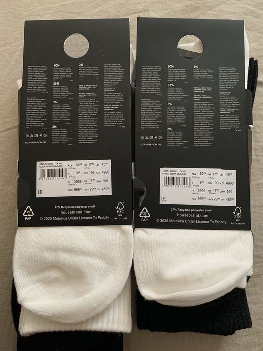 Шкарпетки Metallica. House