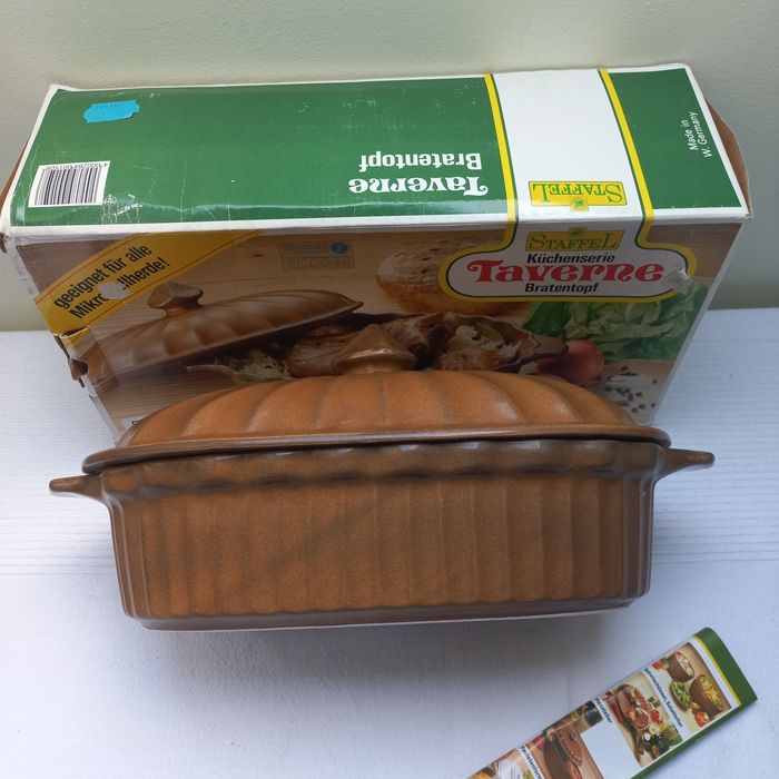 Gerzit naczynie żaroodporne forma do zapiekania do pieczenia duża nowa