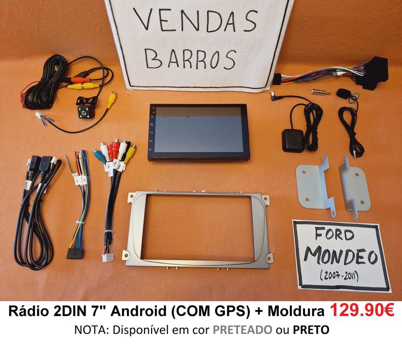(NOVO) Rádio 2DIN • FORD • Mondeo MK4 (2007 a 2014) • Android 4+64GB