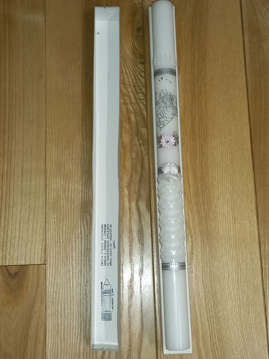 Świeca do chrztu komunii dla dziewczynki