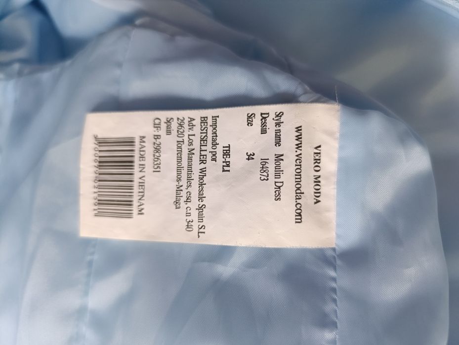 Жіноча блакитна сукня Vero Moda розмір 34