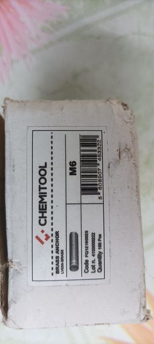 Buchas - latão - M6 - CAIXA100 Un