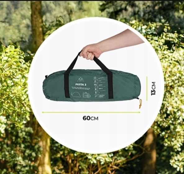 Nowy nieużywany namiot dwuosobowy bardzo lekki kompaktowy wytrzymaly