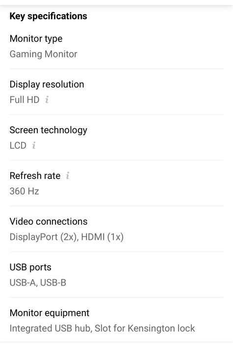 Monitor Alienware AW2724HF 27" LED IPS FullHD 360Hz FreeSync Premium