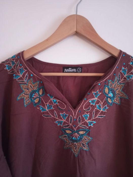 Vestido Túnica Natura Tamanho XXL