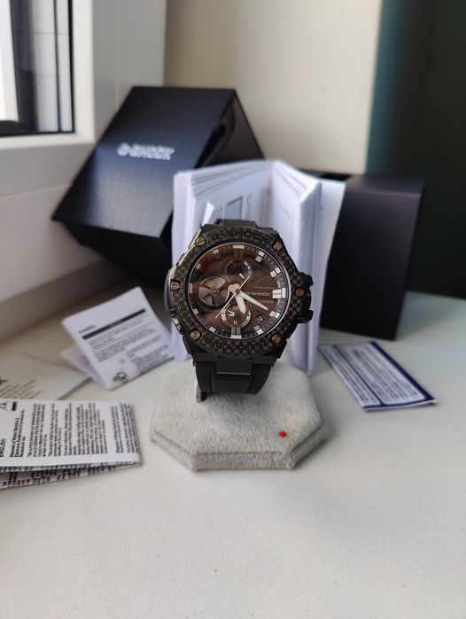 Casio G-Shock GST-B100X-1a Tough Solar szafir carbon Bluetooth