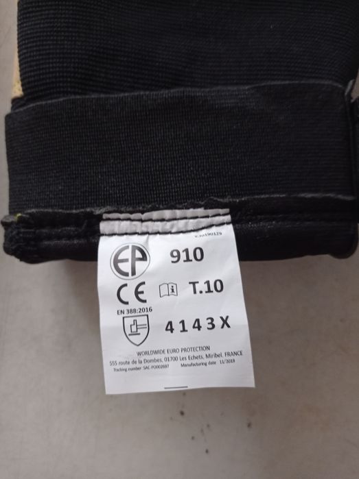 Рукавички (перчатки) шкіряні комбіновані р. 10