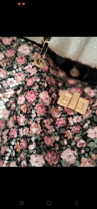 Torebka shopper kwiaty