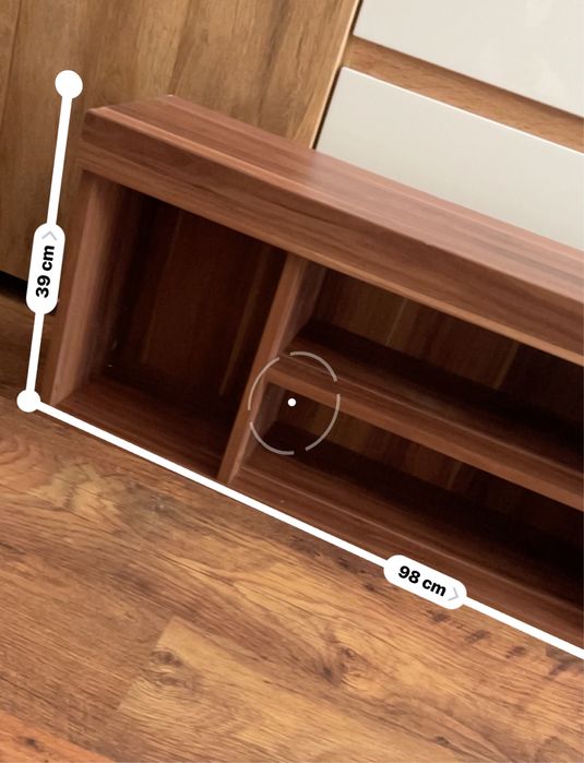 Półka wisząca brązowa