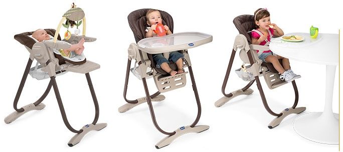 Стільчик Chicco 3в1, крісло для годування, шезлонг, стілець