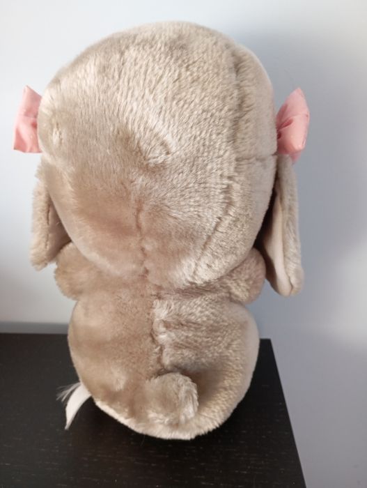 Cão de peluche com coração