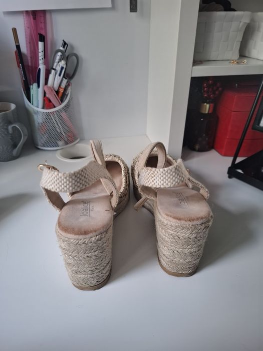 Espadryle na koturnie damskie rozmiar 38