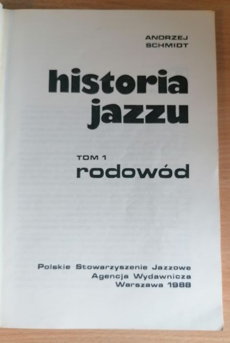 Historia jazzu Andrzej Schmindt