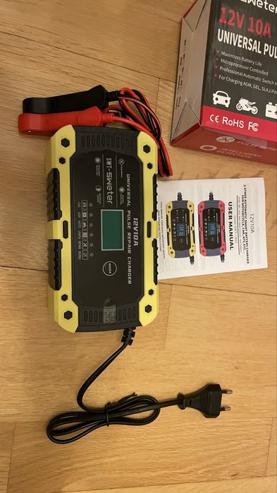 Зарядное устройство 12v 12/24v 10a 15a для авто lifepo4 зарядка