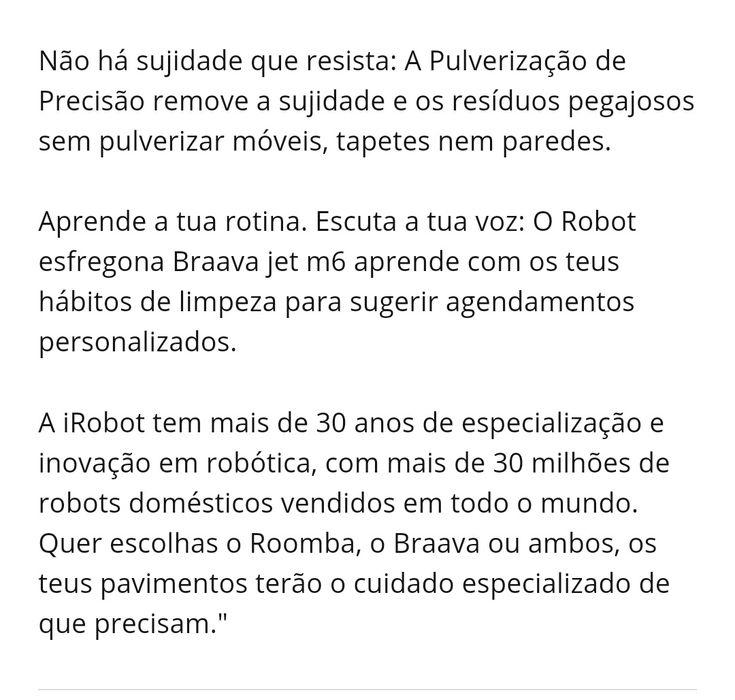 Irobot mopa IROBOT Braava Jet M6 (Autonomia 90 min - Branco)