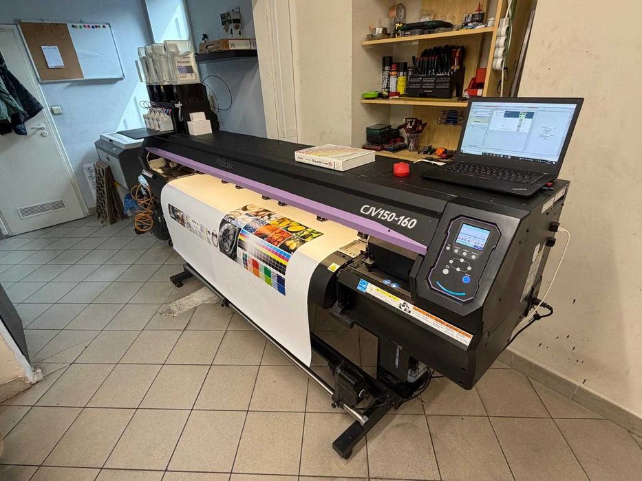 Mimaki CJV150-160 + JV34-260 – 2 plotery wielkoformatowe + ELEKTRYCZNY PODNOŚNIK