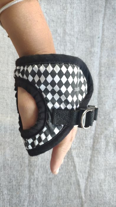 Szelki XS chaba dla małego pieska biało czarne