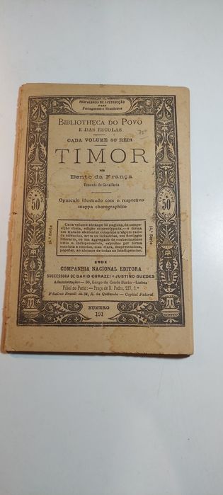 Timor - Bento da França (1891)