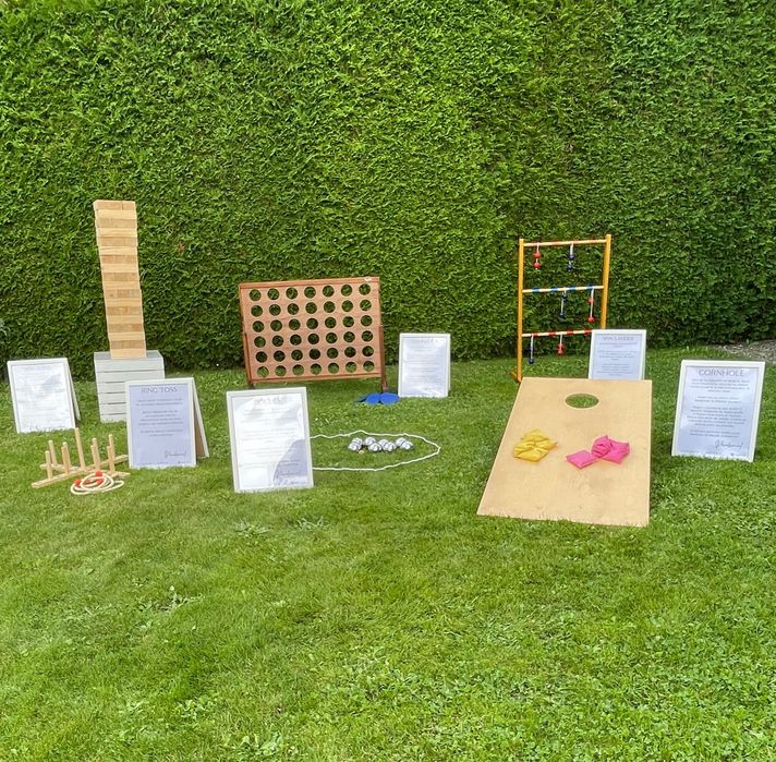 Gry plenerowe, gry ogrodowe, jenga XXL, gry drewniane, wesele