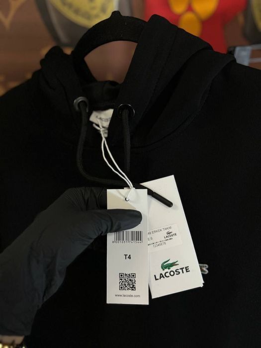 LACOSTE!РАСПРОДАЖА ДО 20.02!Спортивный Костюм флисовый для мужчин черн