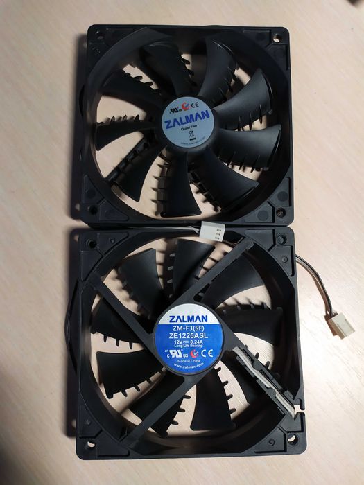 Вентилятори 120 мм для корпусу, блока живлення, процесора.