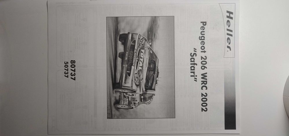 Kit Heller Peugeot 206 WRC 1/24