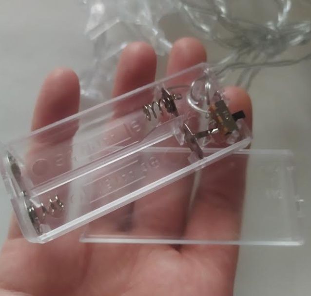 Гирлянда с прищепками - звёздами для фото