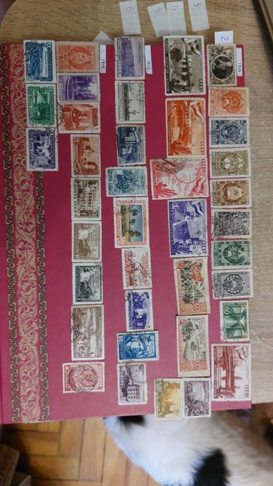 Марки 40е, 50е годы