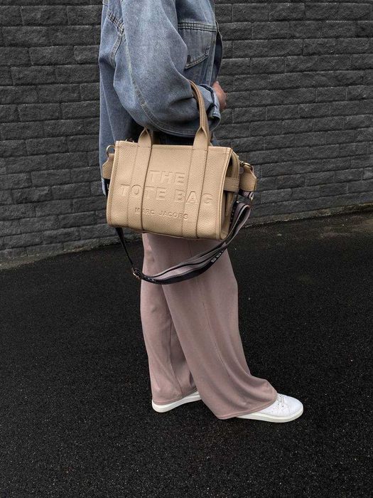 Torba damska shopper MJ Tote Bag Mini Beige duza damska torebka