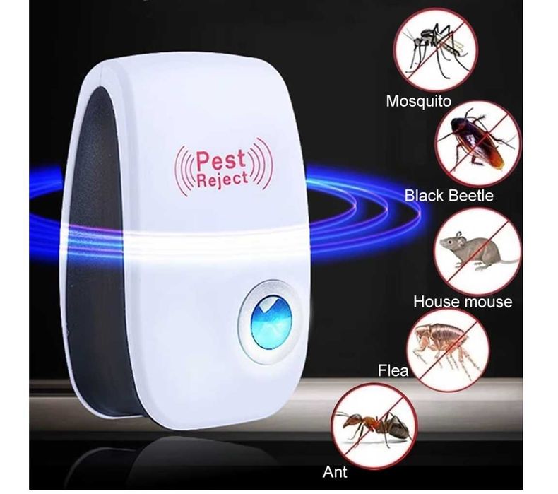 Ultradźwiękowy Odstraszacz  Myszy Karaluchów Komarów Owadów itp/nowy